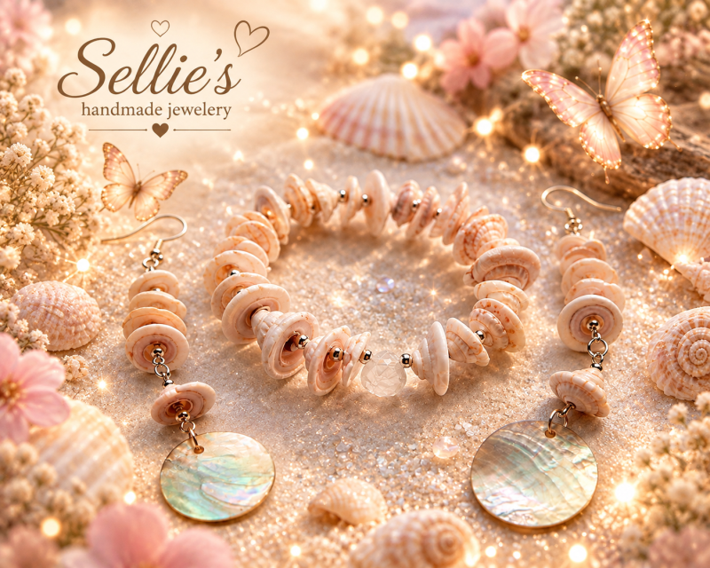 Magische schelpen Sieraden Set