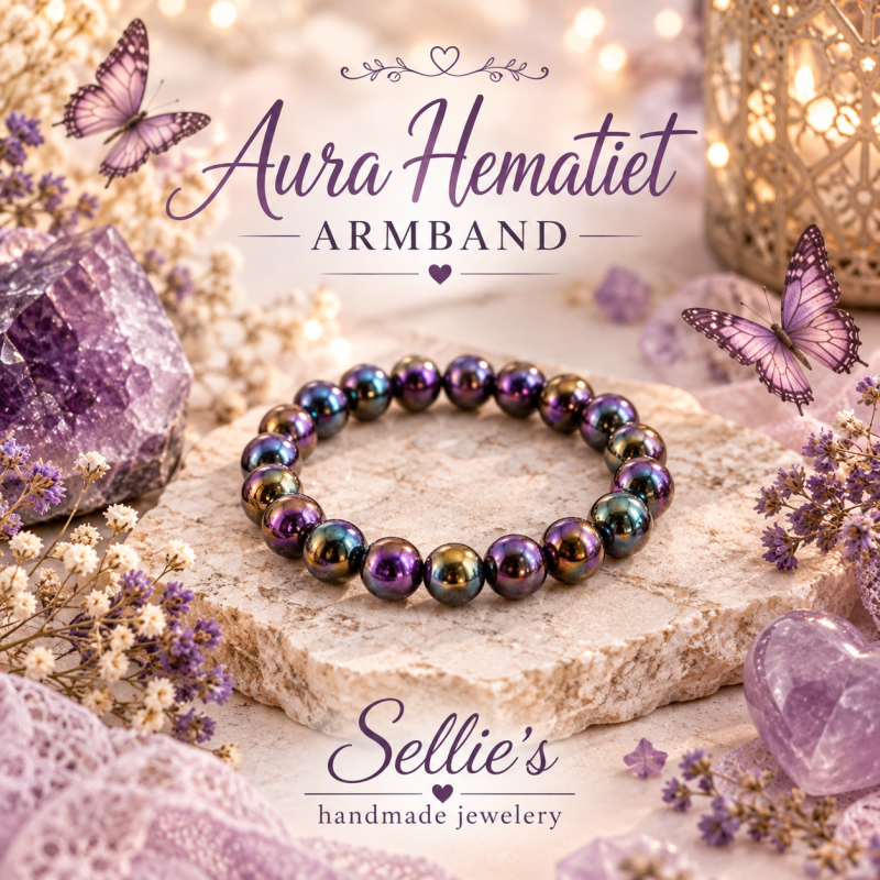 Magische aura hematiet armband