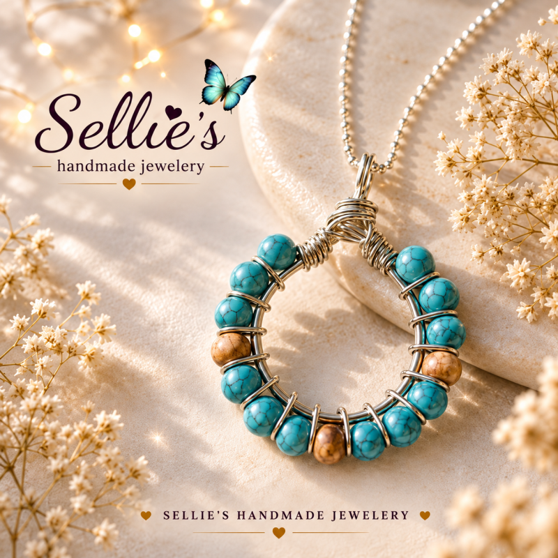 Magische turquoise hanger