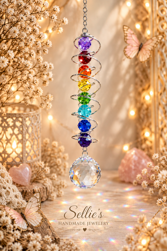 Magische 7-chakra kristal spiraal