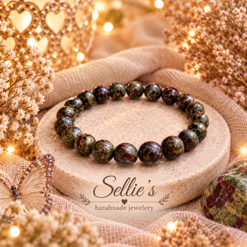 Magische drakenbloed agaat armband
