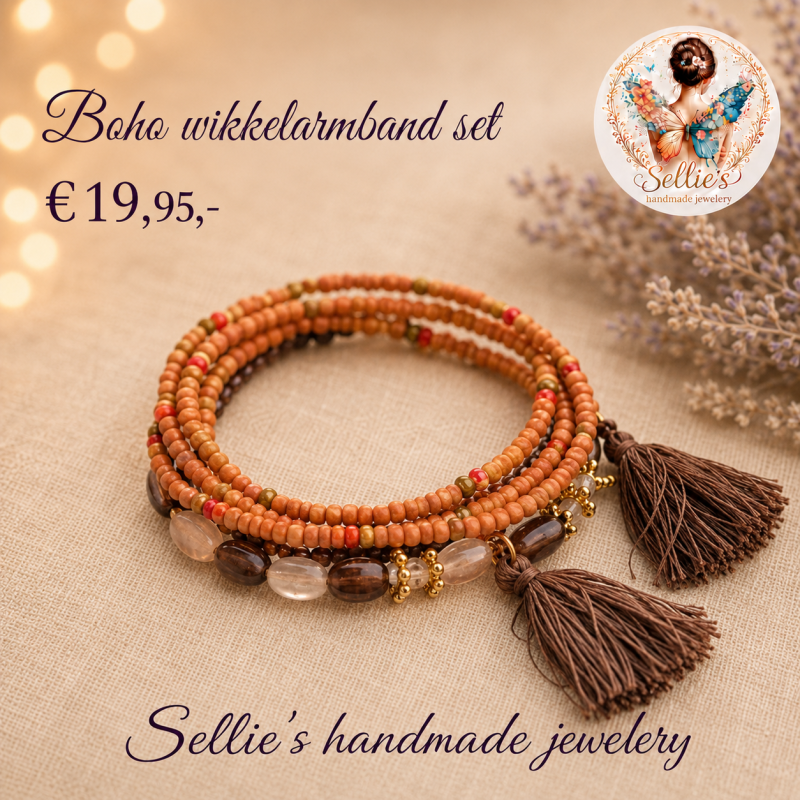 Boho armbandenset