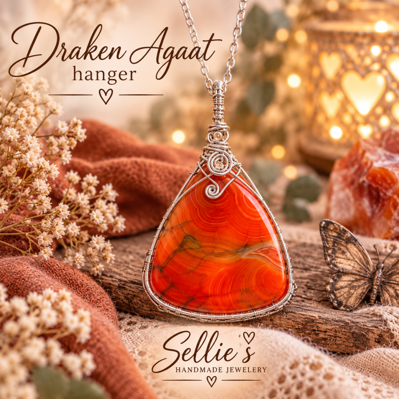 Drakenader Agaat Hanger