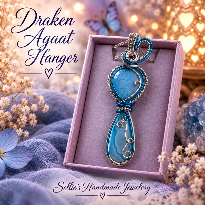Magische Drakenader Agaat Hanger