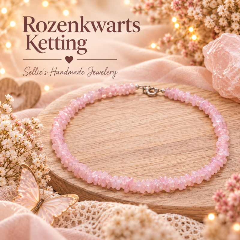 Magische Rozenkwarts ketting