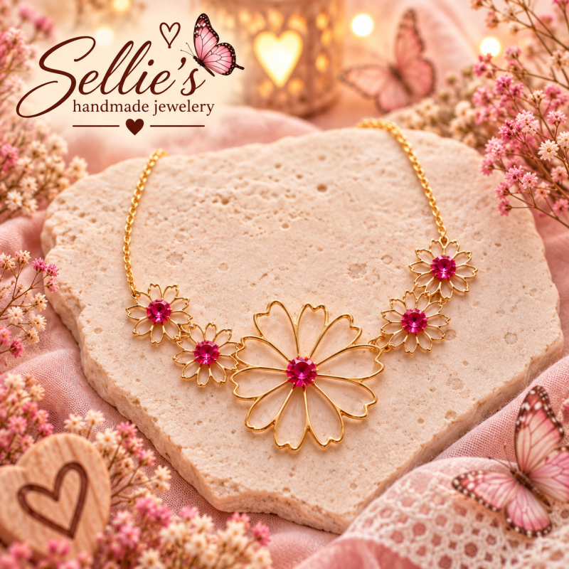 Magische bloemen ketting