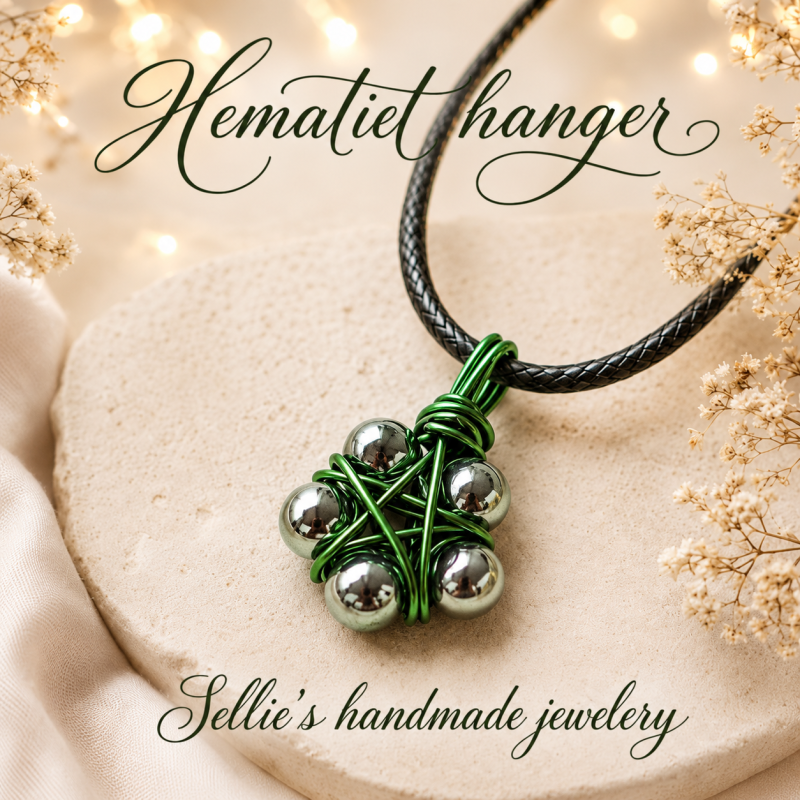 Magische hematiet hanger