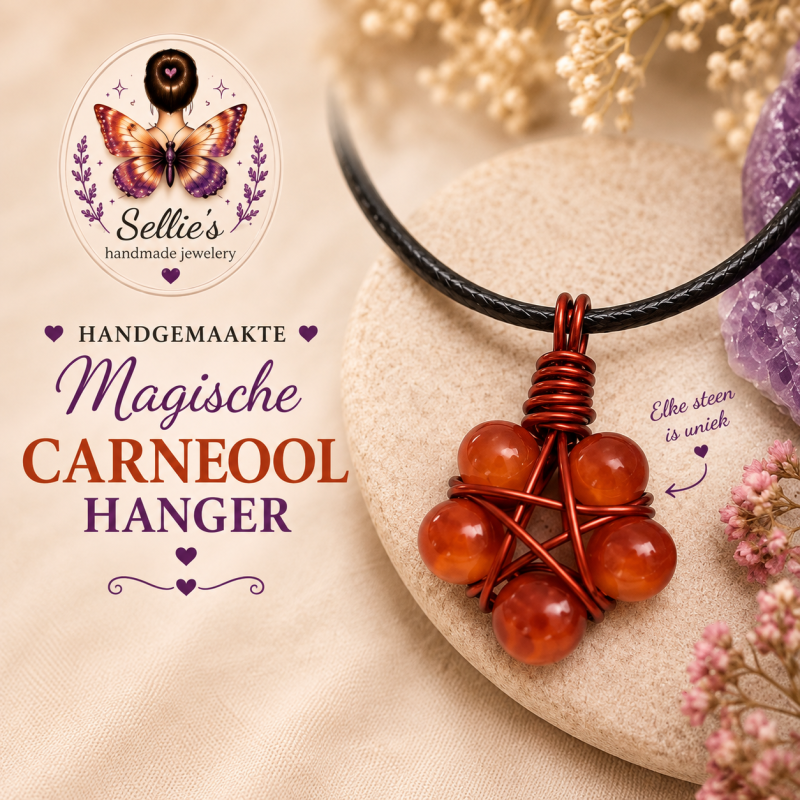 Magische carneool hanger