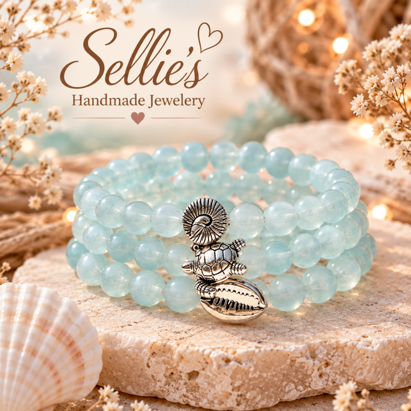 Magische blauwe armbandenset