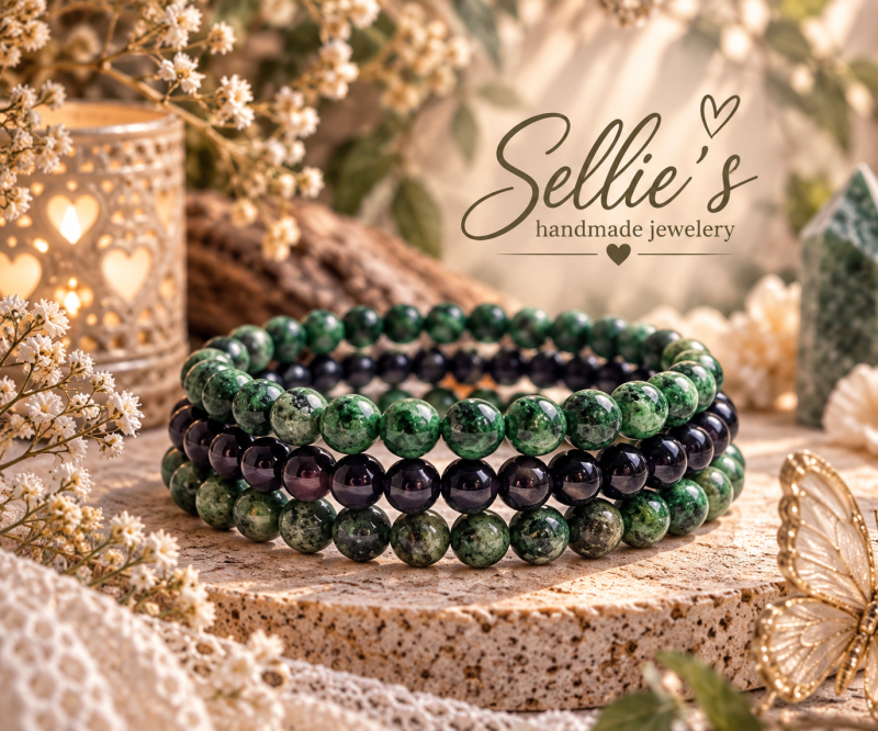 Natuurstenen armbanden set