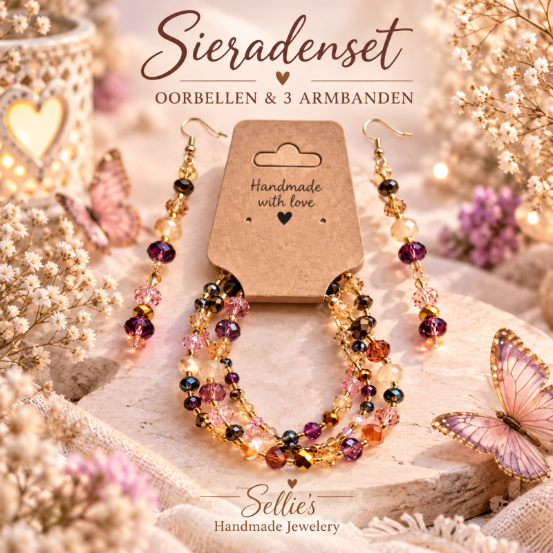 Magische sieraden set kristal