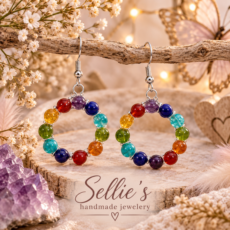 7 chakra oorbellen