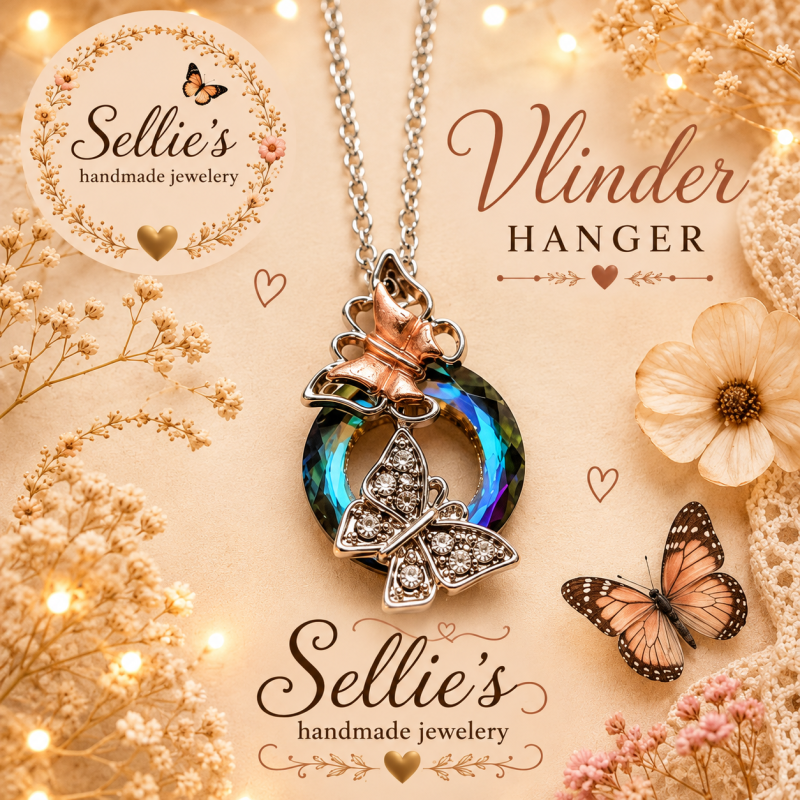 Magische vlinder ketting
