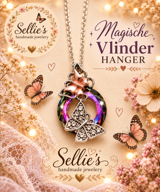 Magische vlinder ketting