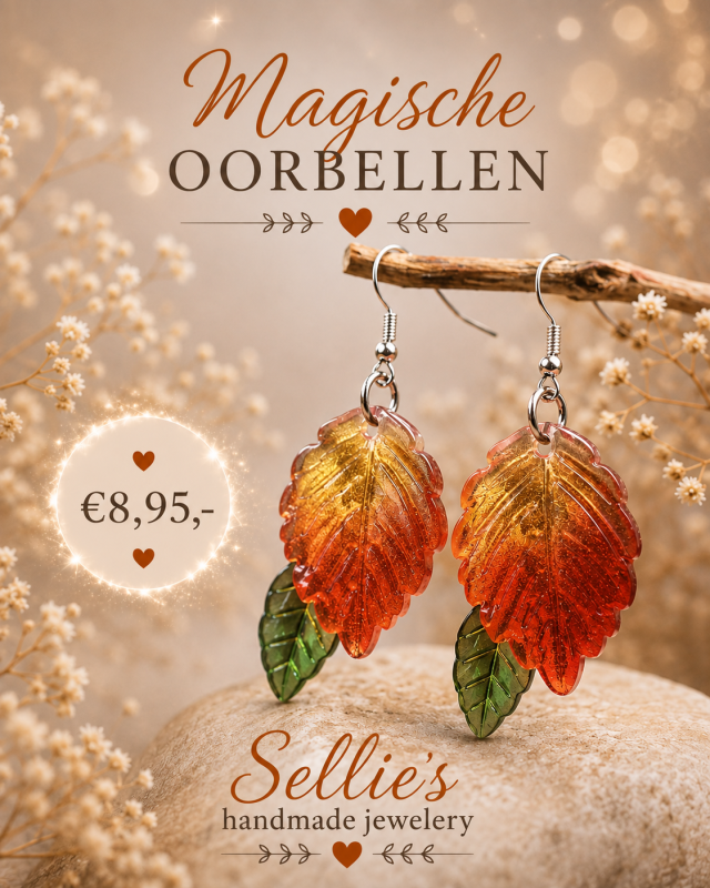 Magische blad oorbellen