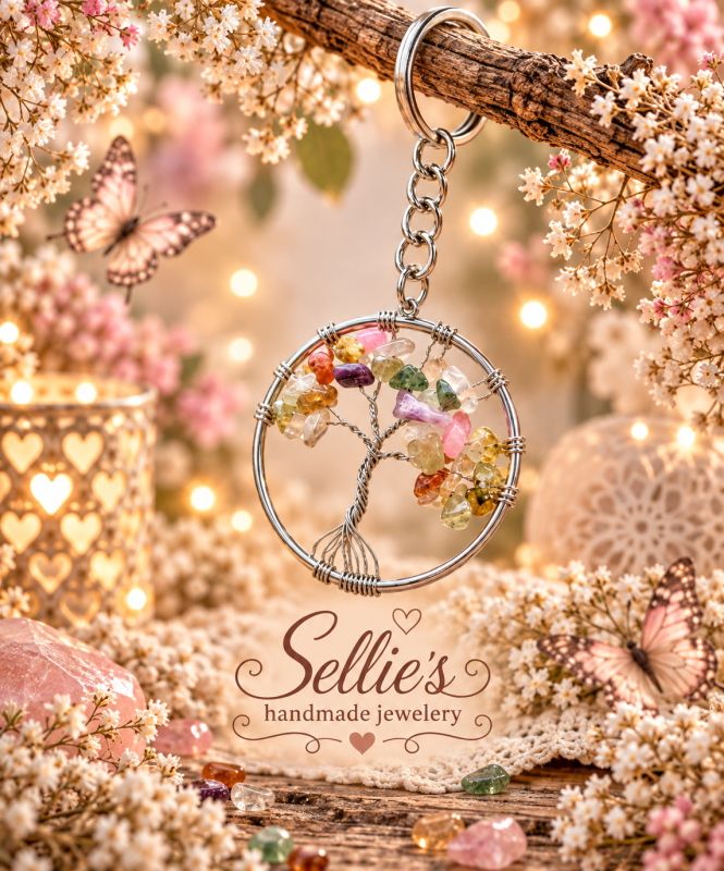 Magische levensboom tas / sleutelhanger