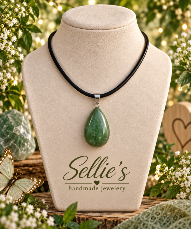 Magische bosdruppel ketting