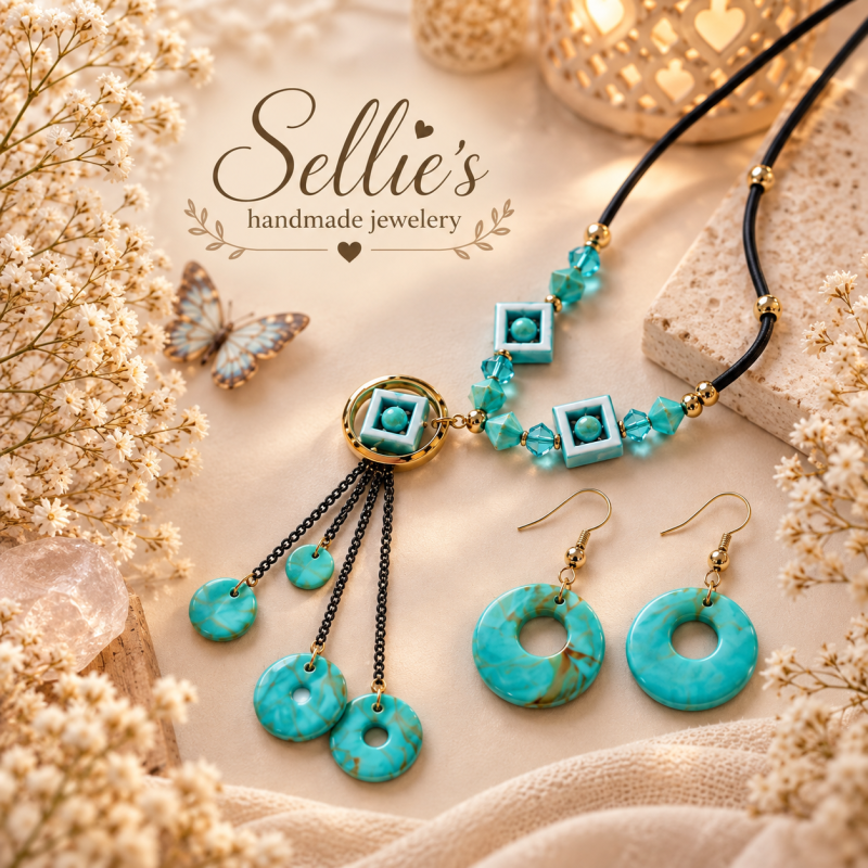 Magische turquoise sieradenset