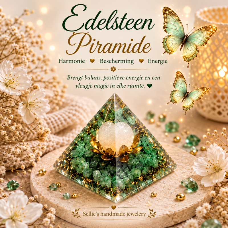 Magische edelsteen piramide
