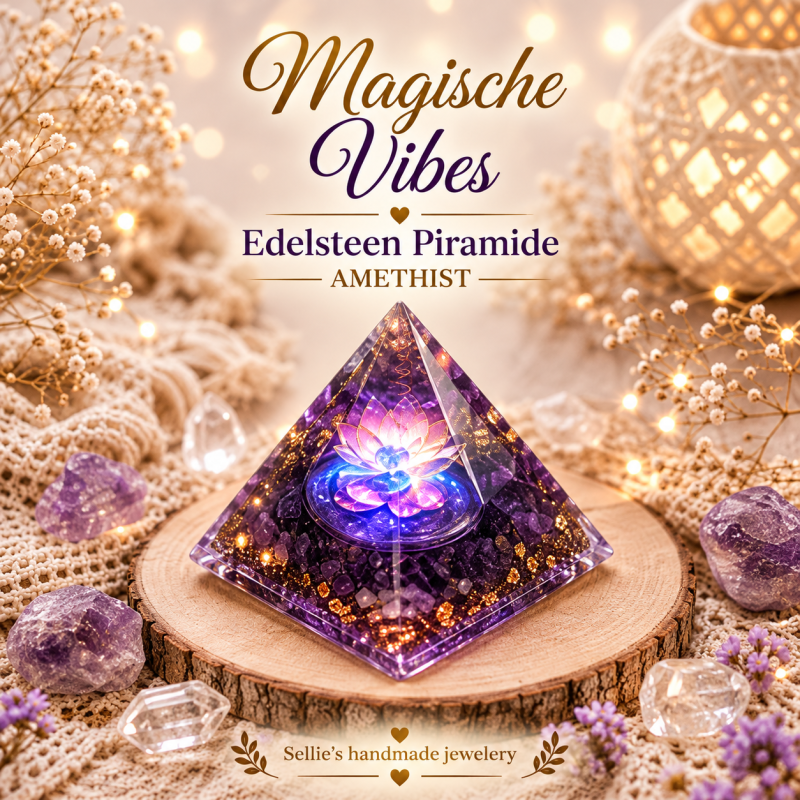 Magische amethist piramide