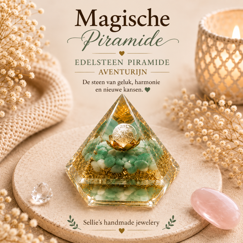 Magische aventurijn piramide