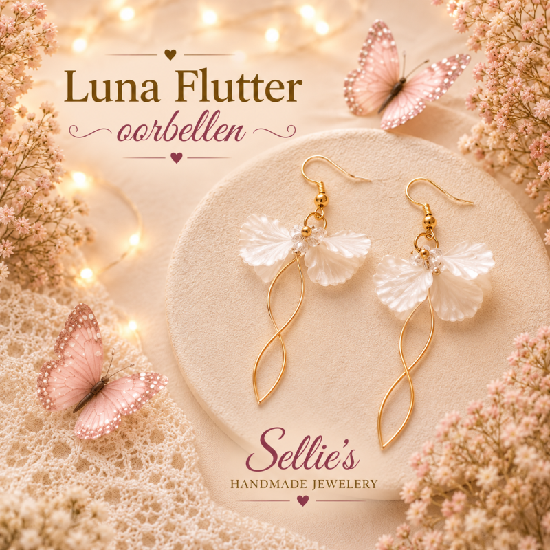Luna flutter oorbellen