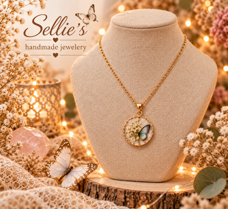 Magische Droom vlinder ketting