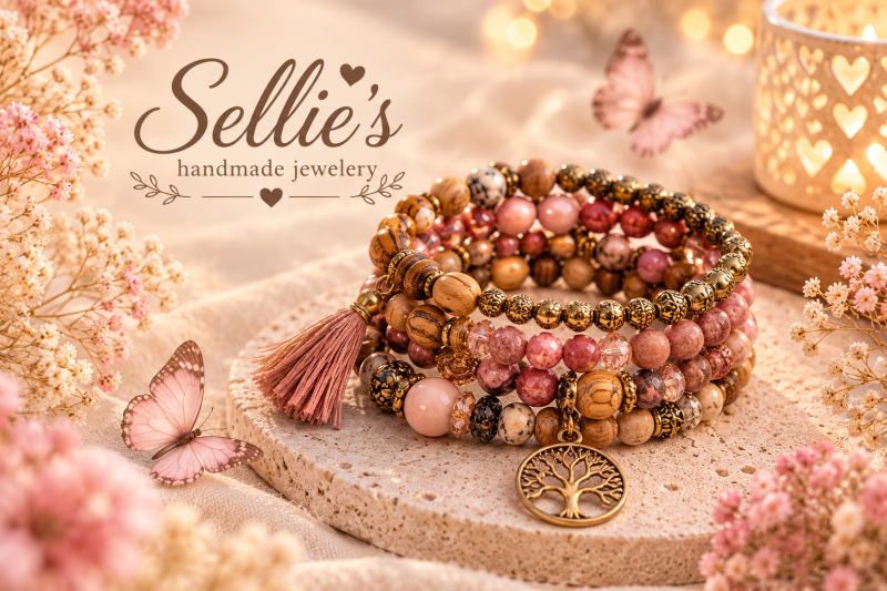 Magische houten Armbanden Set