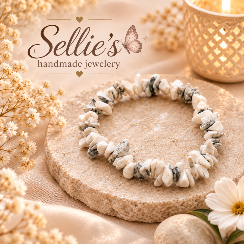 Magische Howliet Split Edelsteen Armband