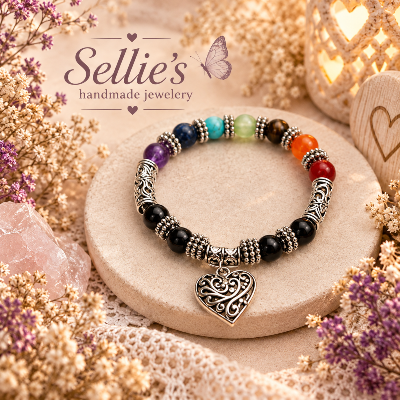 Magische 7 Chakra Hart Armband