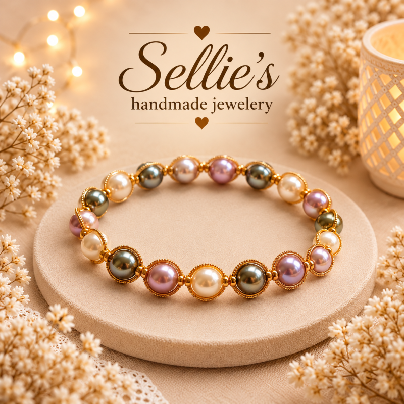 Magische parel armband &ndash; Goudkleurig