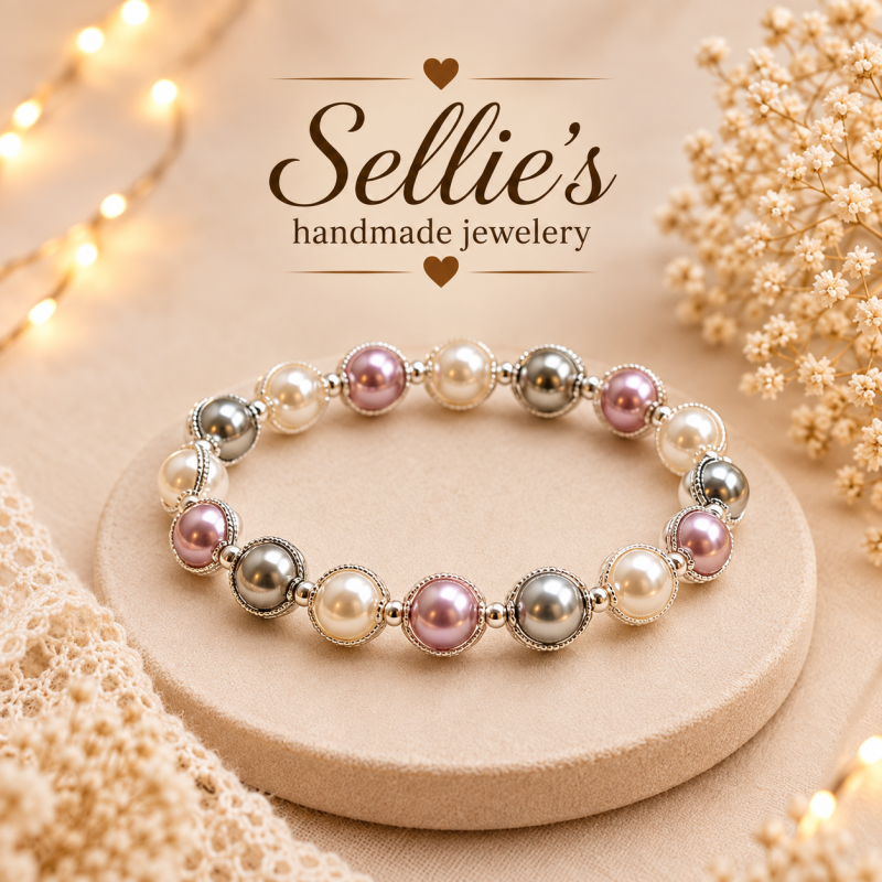Parel armband &ndash; Zilverkleurig