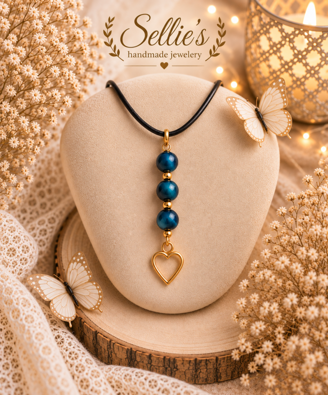 Magische blauwe tijgeroog ketting