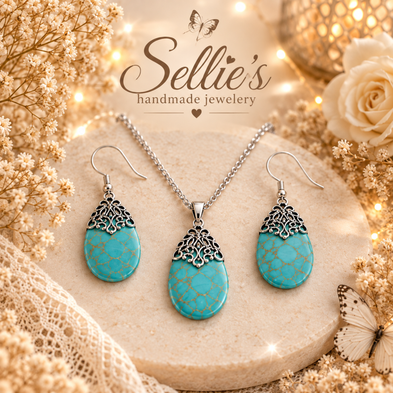 Magische turkooise Sieraden Set
