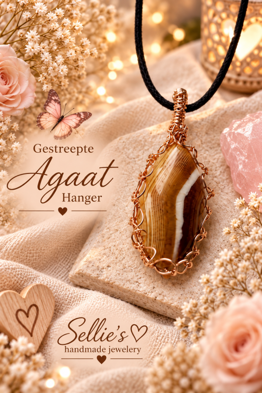 Magische koper agaat ketting