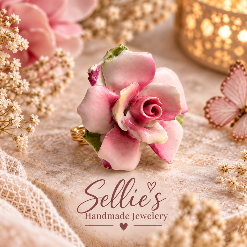 Romantische rozenbroche