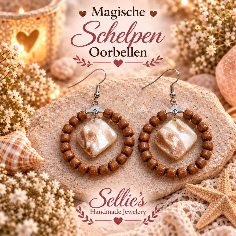 Magische schelpen oorbellen
