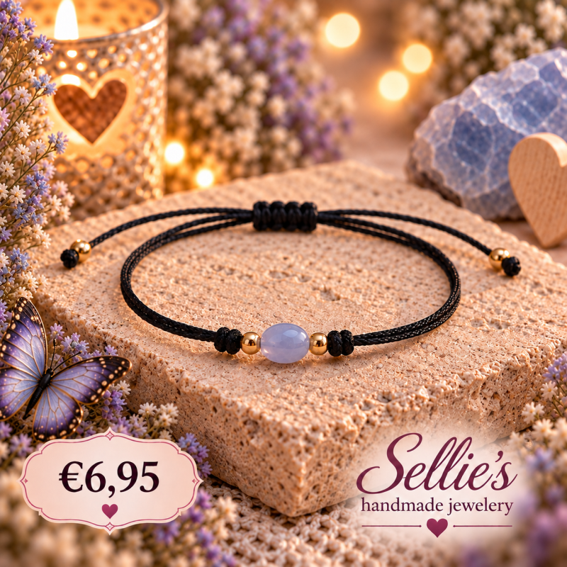 Blauwe Chalcedoon Armband