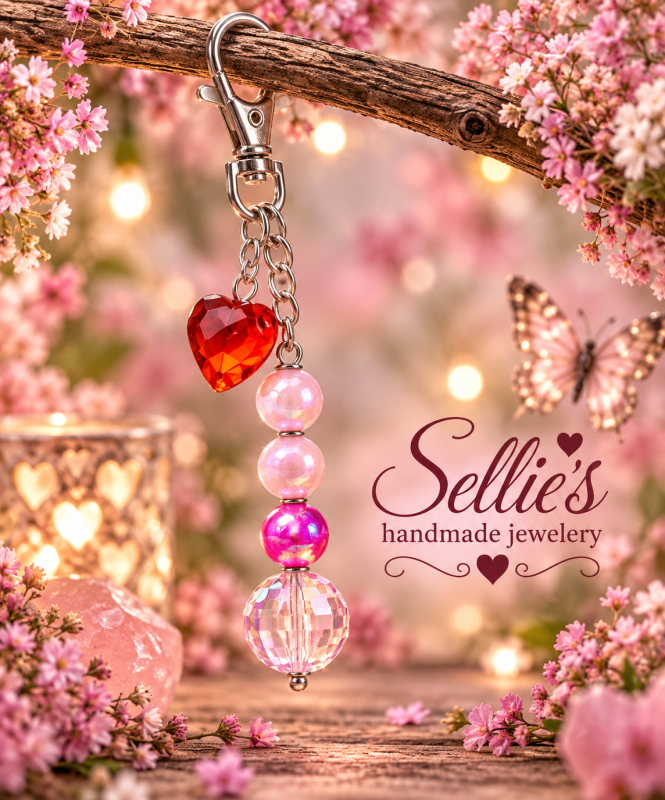 Magische Roze Sleutelhanger