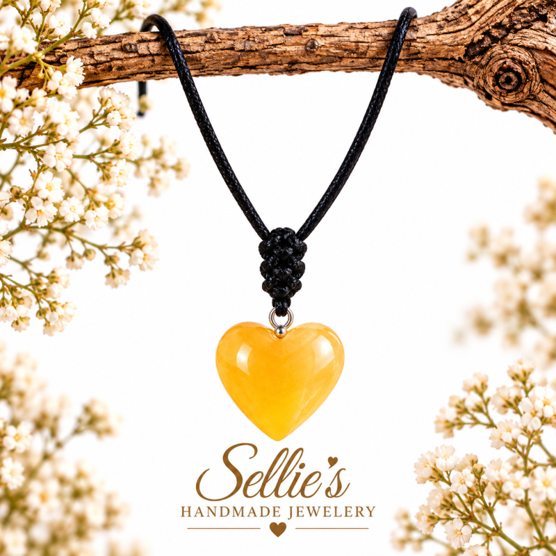 Magische Gele Hartjes Ketting