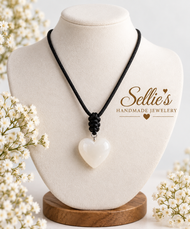 Magische Witte Hartjes Ketting