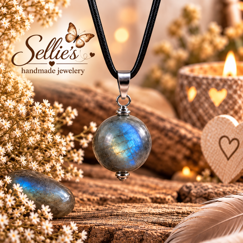 Magische labradoriet ketting