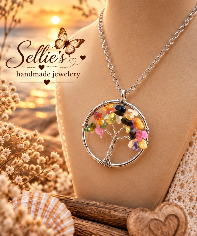Magische levensboom mix ketting