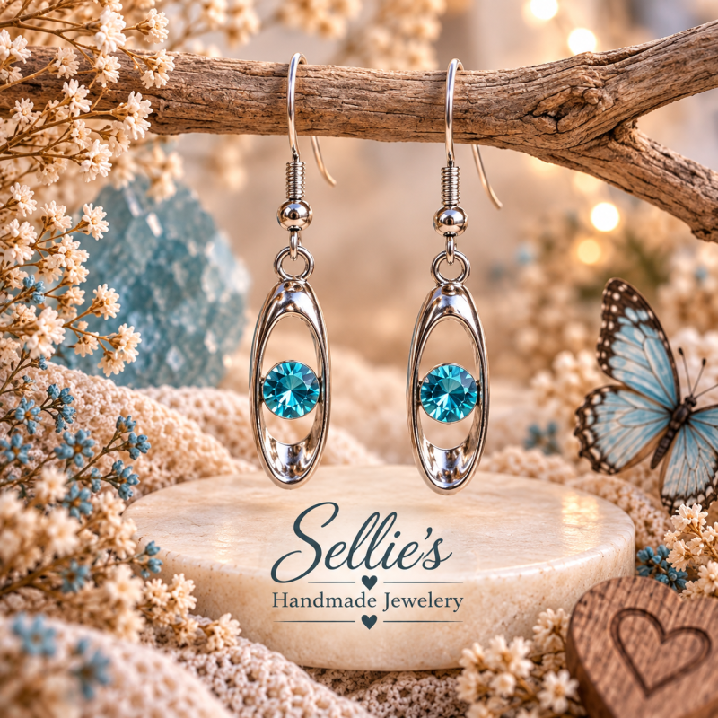Shiny Oorbellen &ndash; Blauw