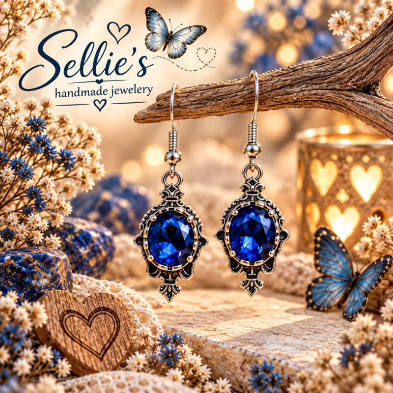 Shiny Oorbellen &ndash; Royal Blue