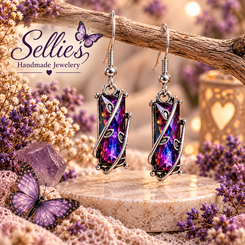 Shiny Oorbellen &ndash; Purple Dream