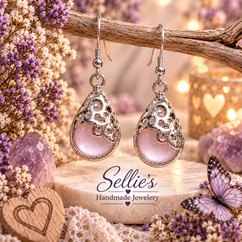 Shiny Oorbellen &ndash; Soft Lilac