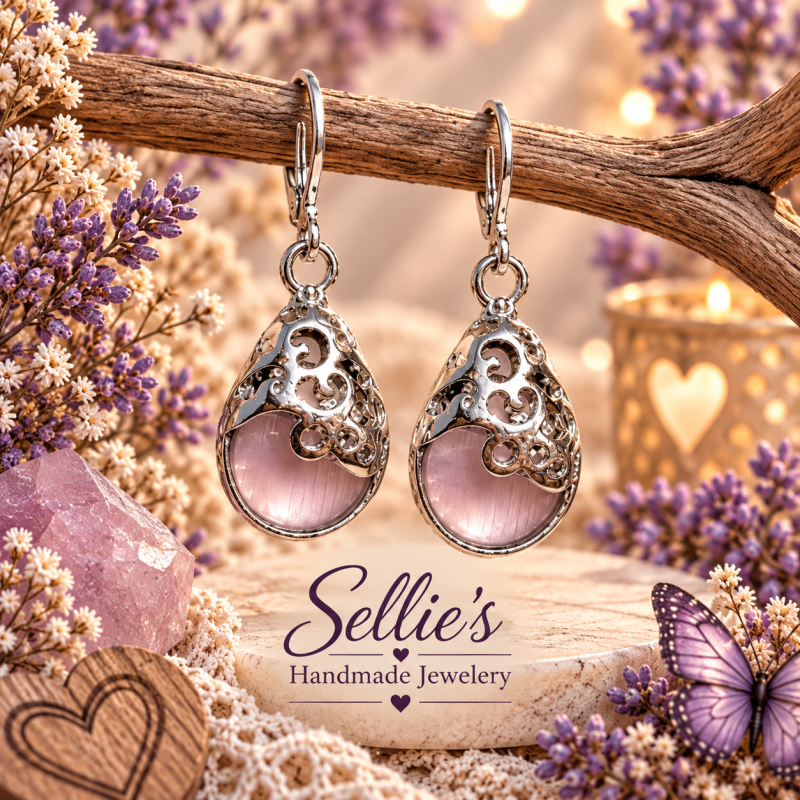 Shiny Oorbellen &ndash; Soft Rose
