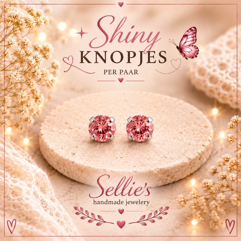 Shiny knopjes roze