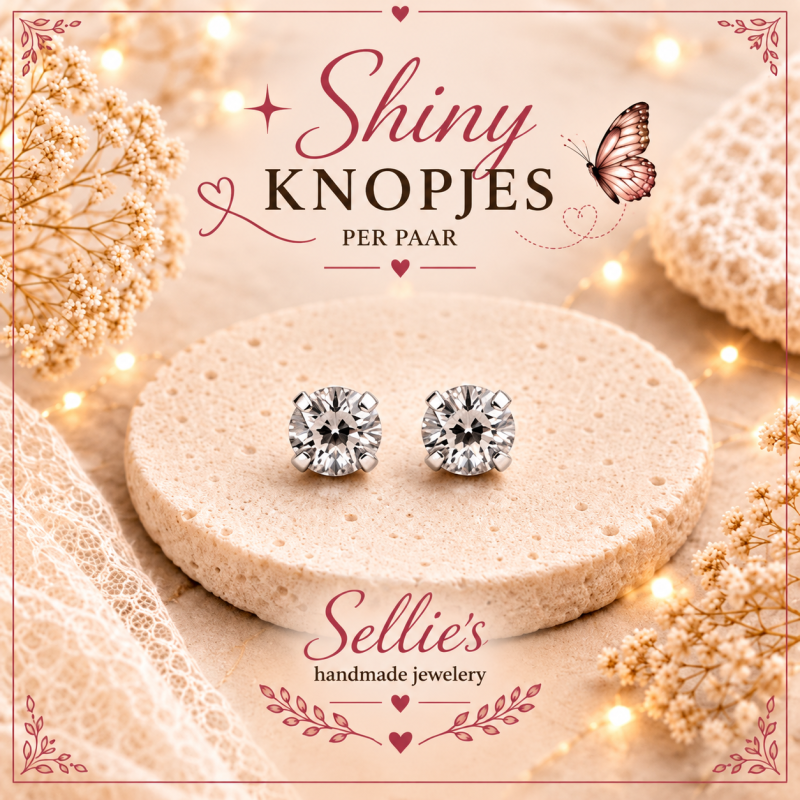 Shiny knopjes wit